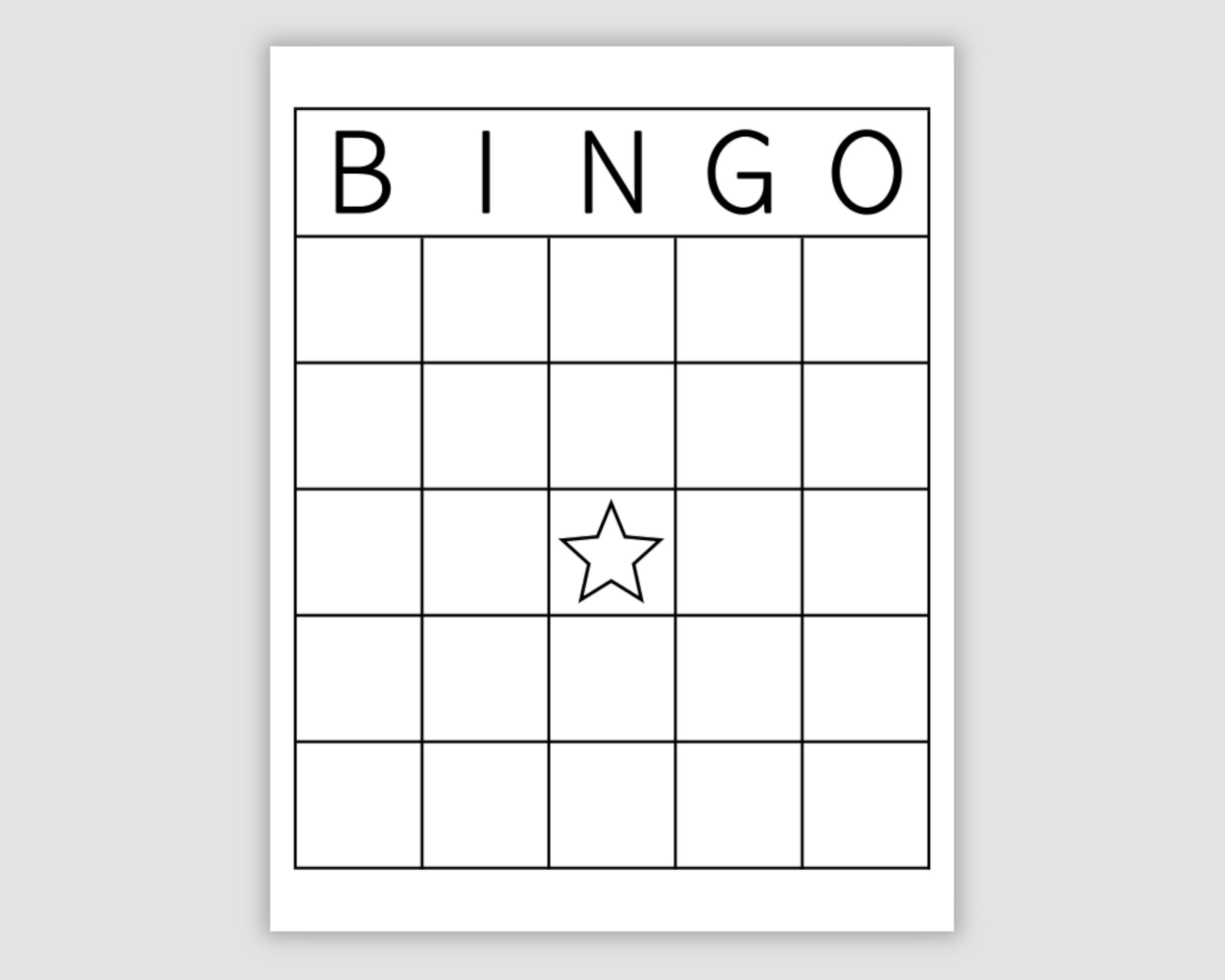 Tablas de Bingo - Personaliza, Descarga en PDF e Imprime Bingo Template ...