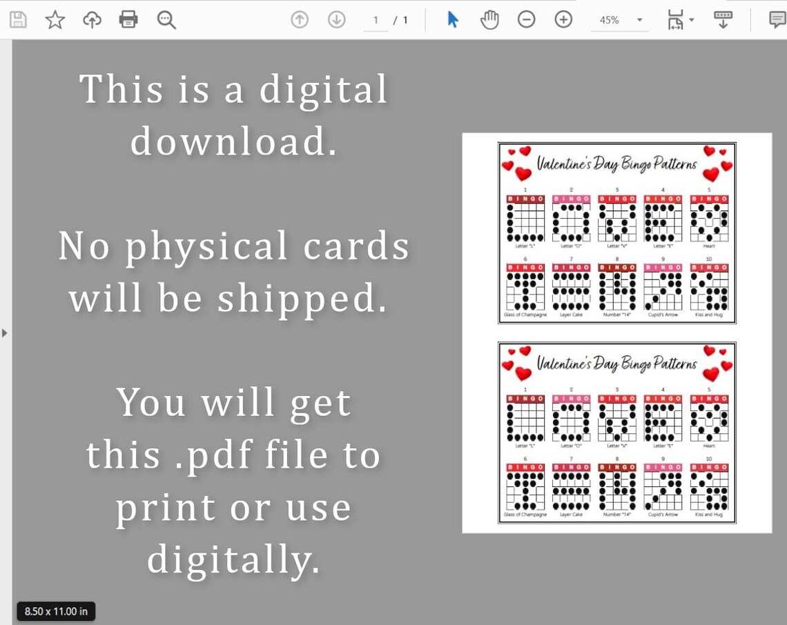 10 Valentine's Day Bingo Patterns Program Flyer Bingo Patterns ...