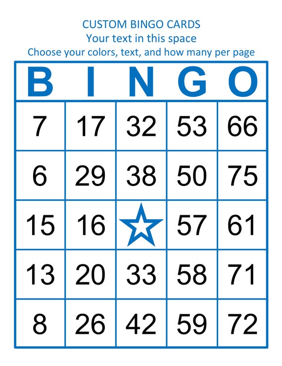 Online Custom Bingo Game Online Custom Bingo Game