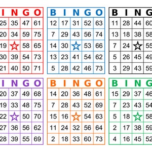 2004 Bingo Cards Pdf Download 6 per Page Instant Printable - Etsy