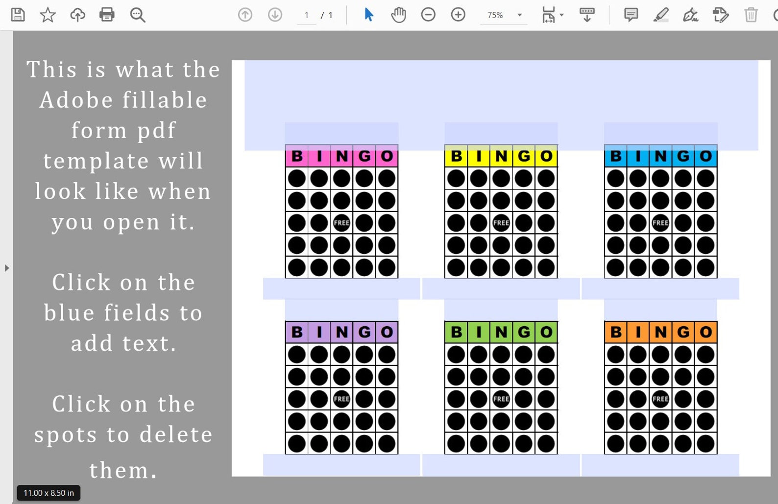 Editable Bingo Pattern Program Flyer, Easily Create Your Own 6 Game ...