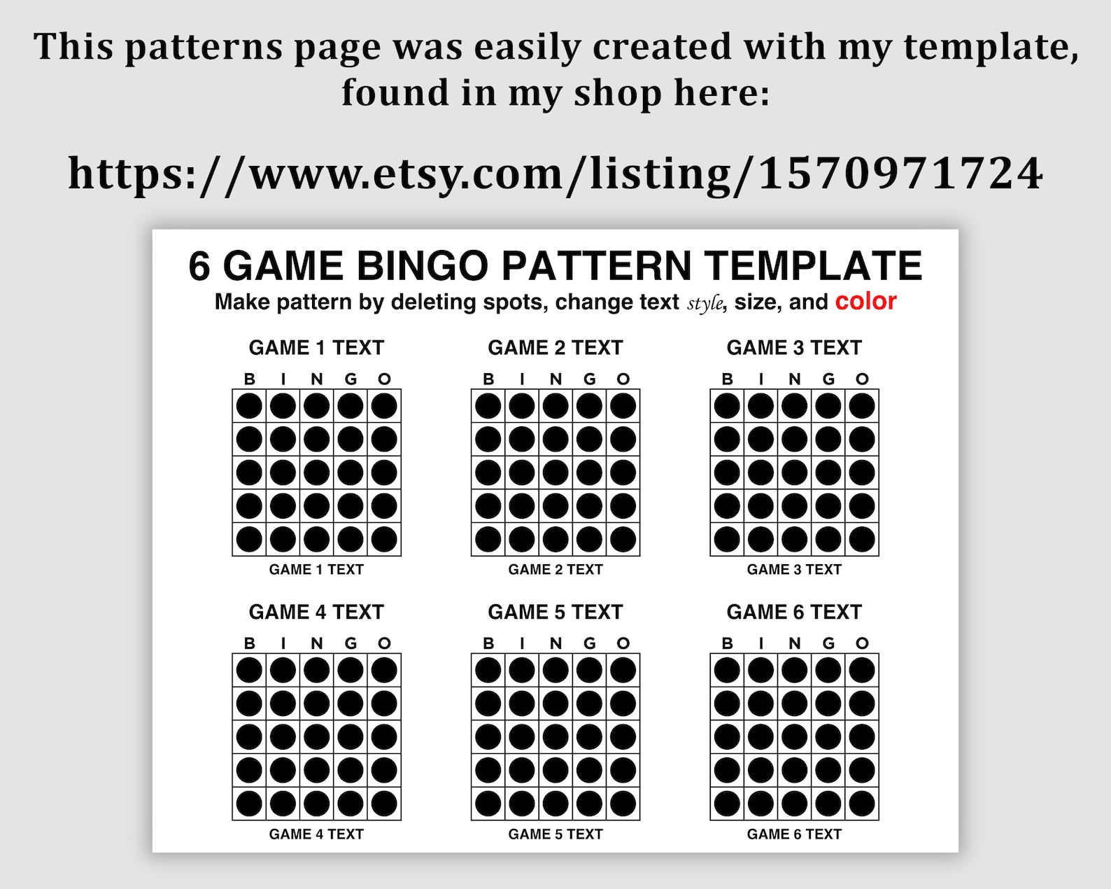 Printable Bingo Programs 6 Autumn Bingo Patterns Program Flyer, Fall Bingo Patterns, Instant ...