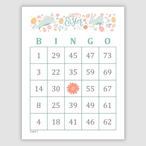 200 Easter Bingo Cards Pdf Download, 1, 2, and 4 Per Page, 75 Call, Instant Printable Fun Party Game