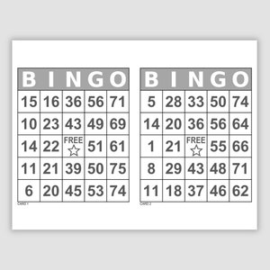 500 Bingo Cards Pdf Download, 1, 2, and 4 per Page, Jumbo Large Print ...