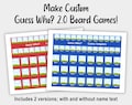 Guess Who Canva Templates, Make Your Own Custom Printable 2.0 Game Boards using Canva, a free online graphic design platform