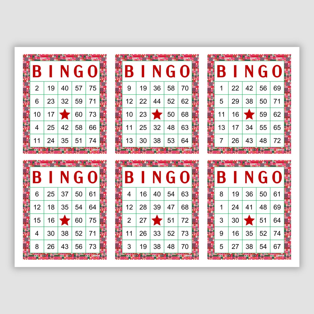 1200 Holiday Bingo Cards Pdf Download, 1, 2, 4, and 6 per Page, Instant Printable Fun Party Game, Colorful Christmas Bingo Cards - Etsy 1200-holiday-bingo-cards-pdf-download-1-2-4-and-6-per-page-instant-printable-fun-party-game-colorful-christmas-bingo-cards-etsy