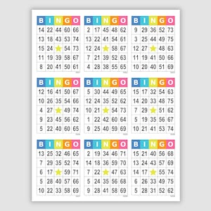 1008 Bingo Cards Pdf Download, 9 Per Page, Instant Printable Fun Party Game