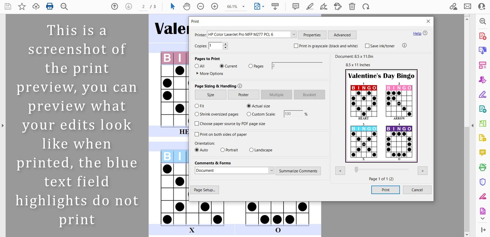 Editable Bingo Pattern Program Flyer, Easily Create Your Own 4 Game ...