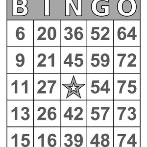 5000 Bingo Cards Pdf Download 1 2 and 4 per Page Large - Etsy