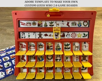 Editable Guess Who Template, Make Your Own Custom Printable Game Board 2.0, Prints on Letter or A4 Paper Sizes, Not for Canva, PC Required