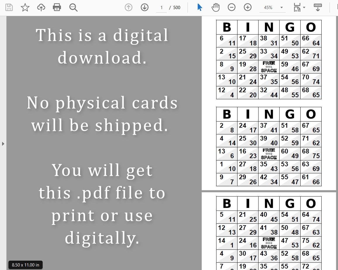 1000-double-bingo-cards-pdf-download-1-2-and-4-per-page-instant-printable-fun-party-game-double-action-bingo-white-etsy for Free Printable Double Action Bingo Cards 1000 Double Bingo Cards Pdf Download, 1, 2, and 4 per Page, Instant Printable Fun Party Game, Double Action Bingo, White - Etsy for Free Printable Double Action Bingo Cards