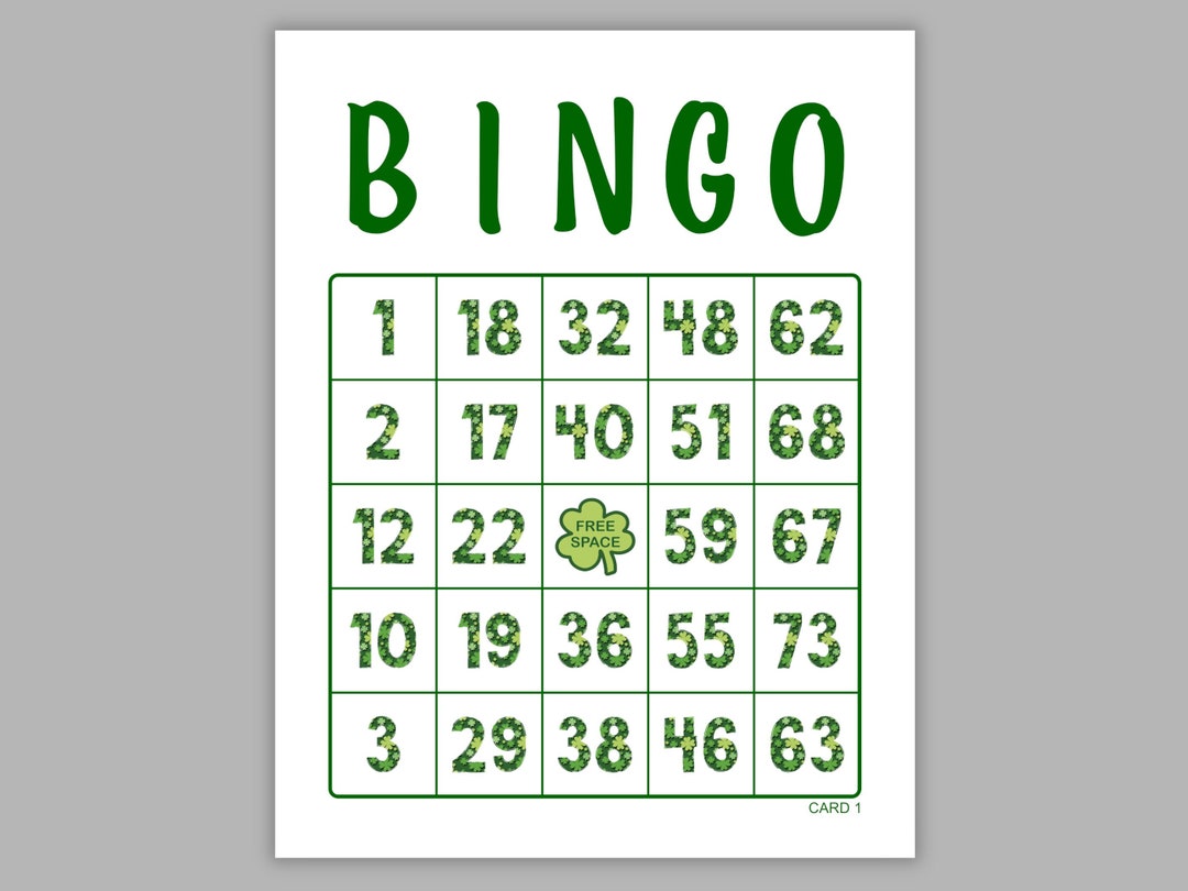500 Bingo Cards Pdf Download 1 2 and 4 per Page Instant - Etsy