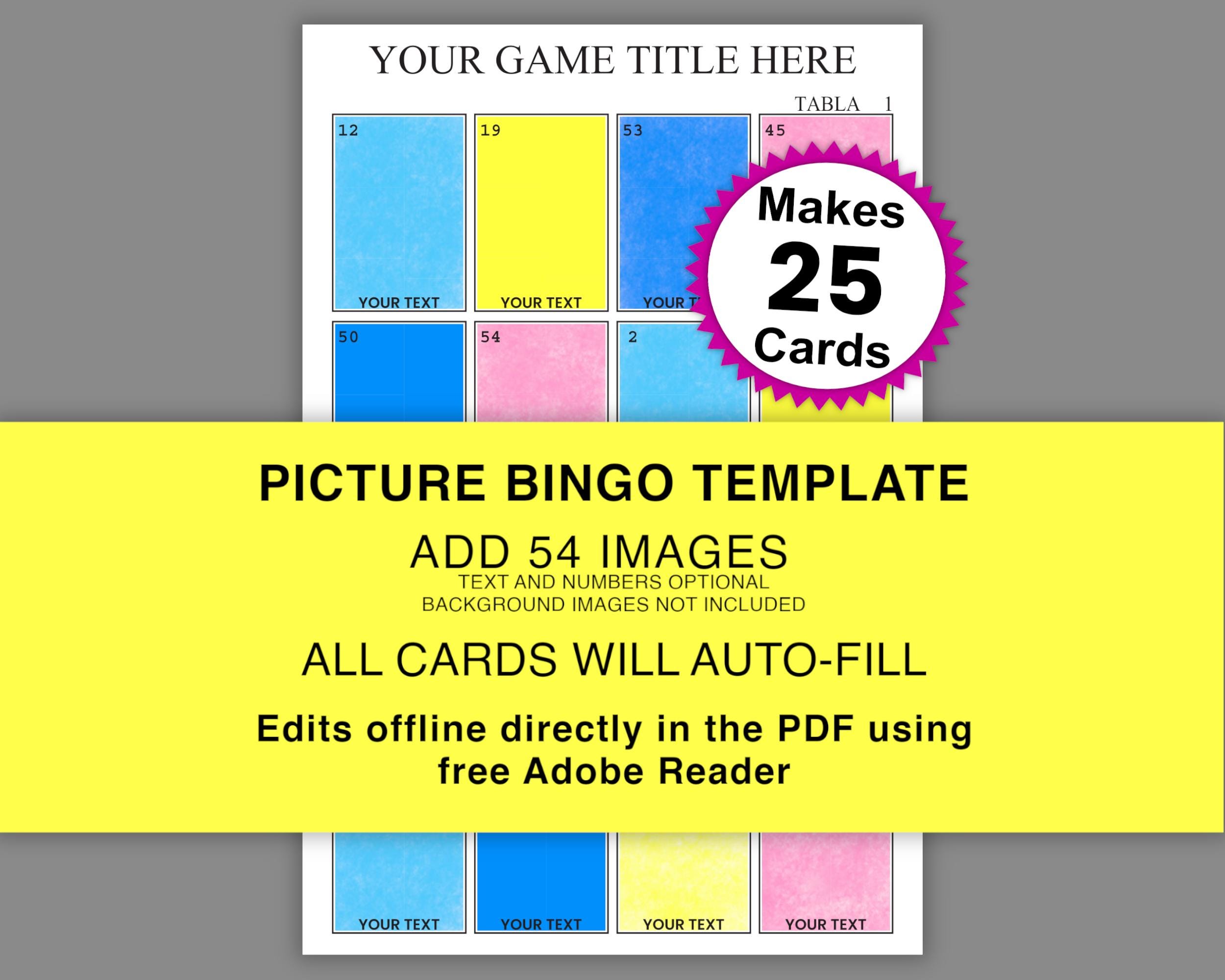 Gioco Messicano Loteria Per Baby Shower - Edizione Spagnola - 28 Carte - El Castillo De Zoe
