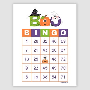 200 Halloween Bingo Cards Pdf Download, 1 and 2 per page, Instant Printable Fun Party Game, Boo You've been booed You have been booed !