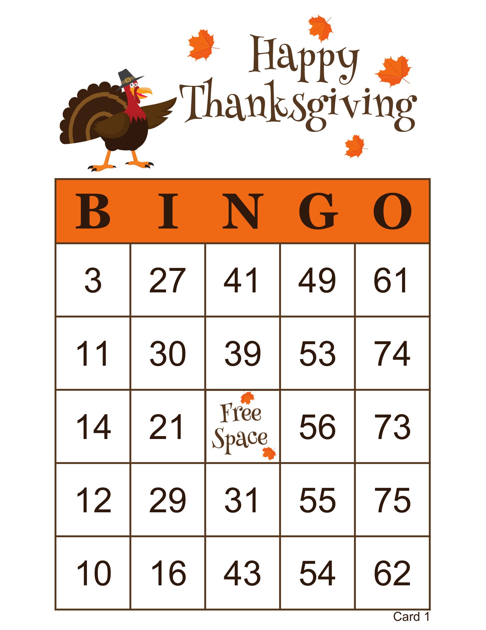Thanksgiving Bingo Cards 1000 Cards 1 Per Page Immediate Etsy Thanksgiving Bingo Cards 1000 Cards 1 Per Page Immediate Etsy
