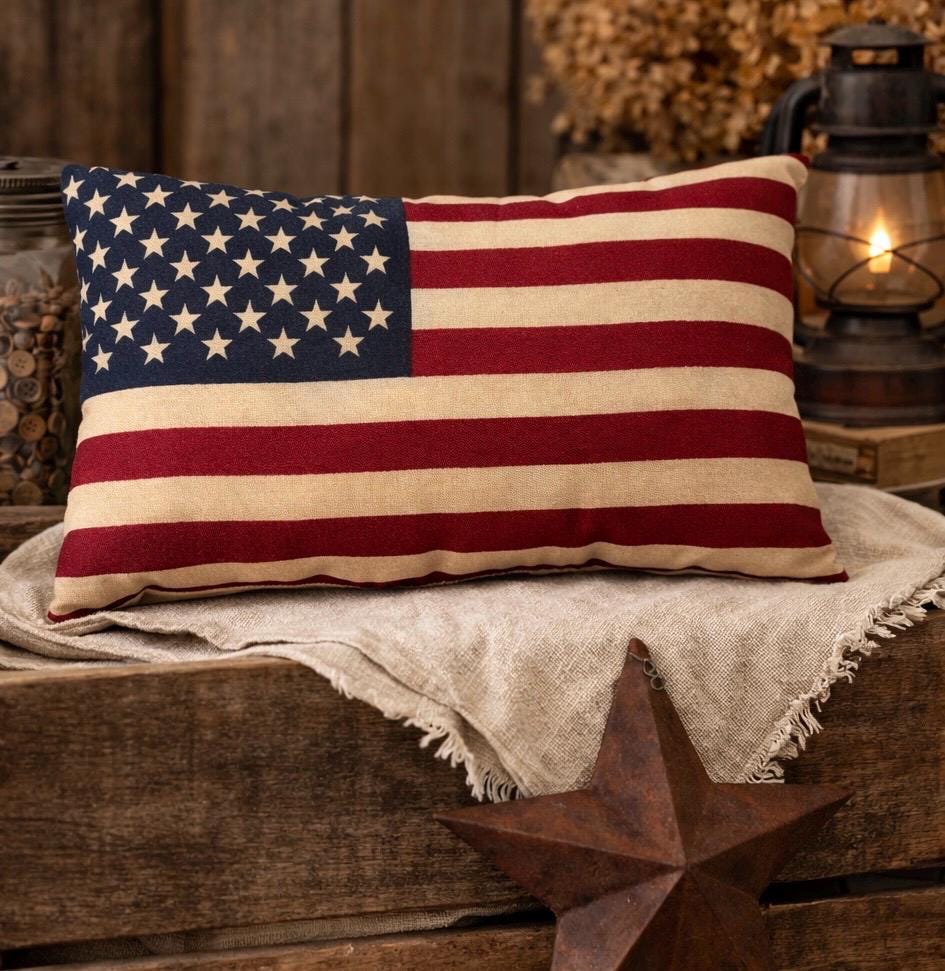 Antique Embroidered American Flag - Etsy