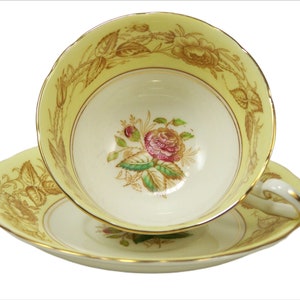 Vintage Bone China Tea Cup Hand Painted Cartwright & Edwards Victoria Works England