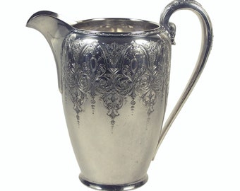 Vintage Wilcox Silver Plate Paisley Pattern Water Pitcher International Silver