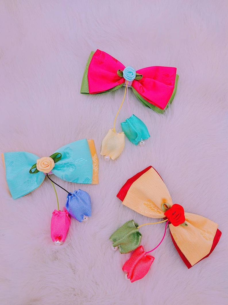 Korean Hanbok Ribbon Hairbow for Lunar New Year Sul Nal or | Etsy