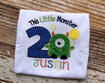 Little Monster Birthday Shirt