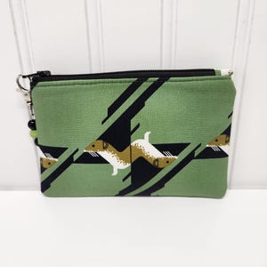 Monedero con cremallera Charley Harper, Western Weasels, ideal como regalo pequeño, con tirador de cuentas, hecho en Ohio
