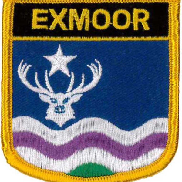 Exmoor National Park Embroidered Patch 7cm x 6cm