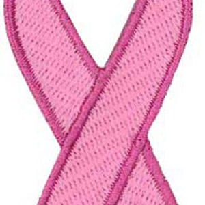 Breast Cancer Embroidered Patch 7cm X 3cm