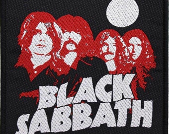 Black Sabbath - Red Portrait Patch 10cm x 10cm