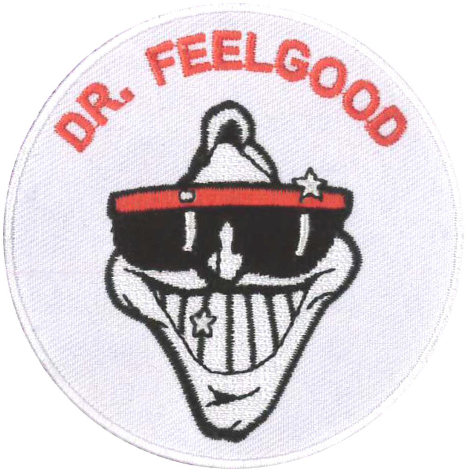 Dr Feelgood Circle Embroidered Patch 7.5Dia Etsy