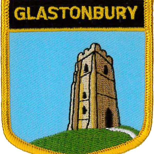 Glastonbury (Somerset) Embroidered Patch 7cm x 6cm
