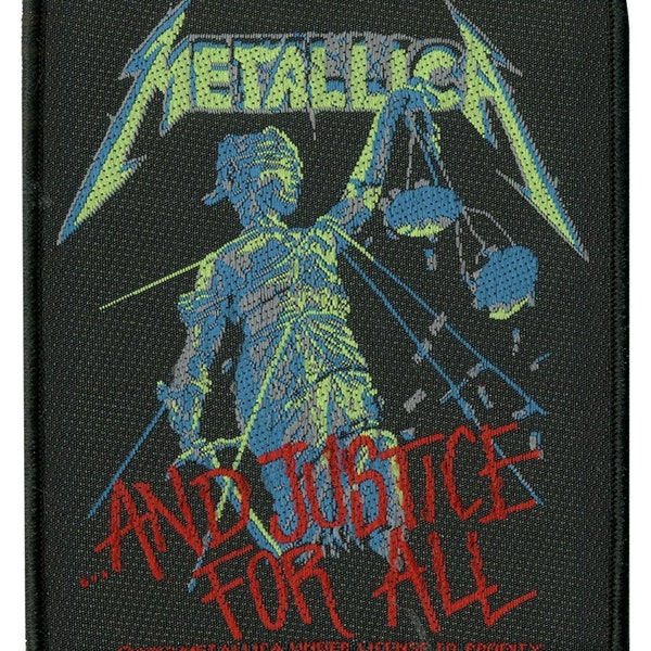Écusson Metallica - Et justice pour tous 8,5 x 10 cm
