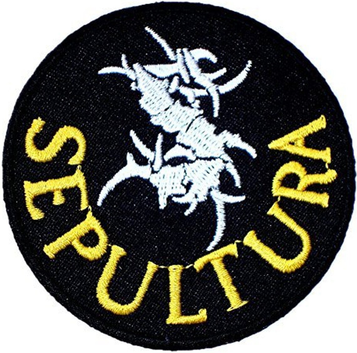 Sepultura Patch – Offiziell Lizenziertes Band-Logo, Schwarz, Zum Aufnähen