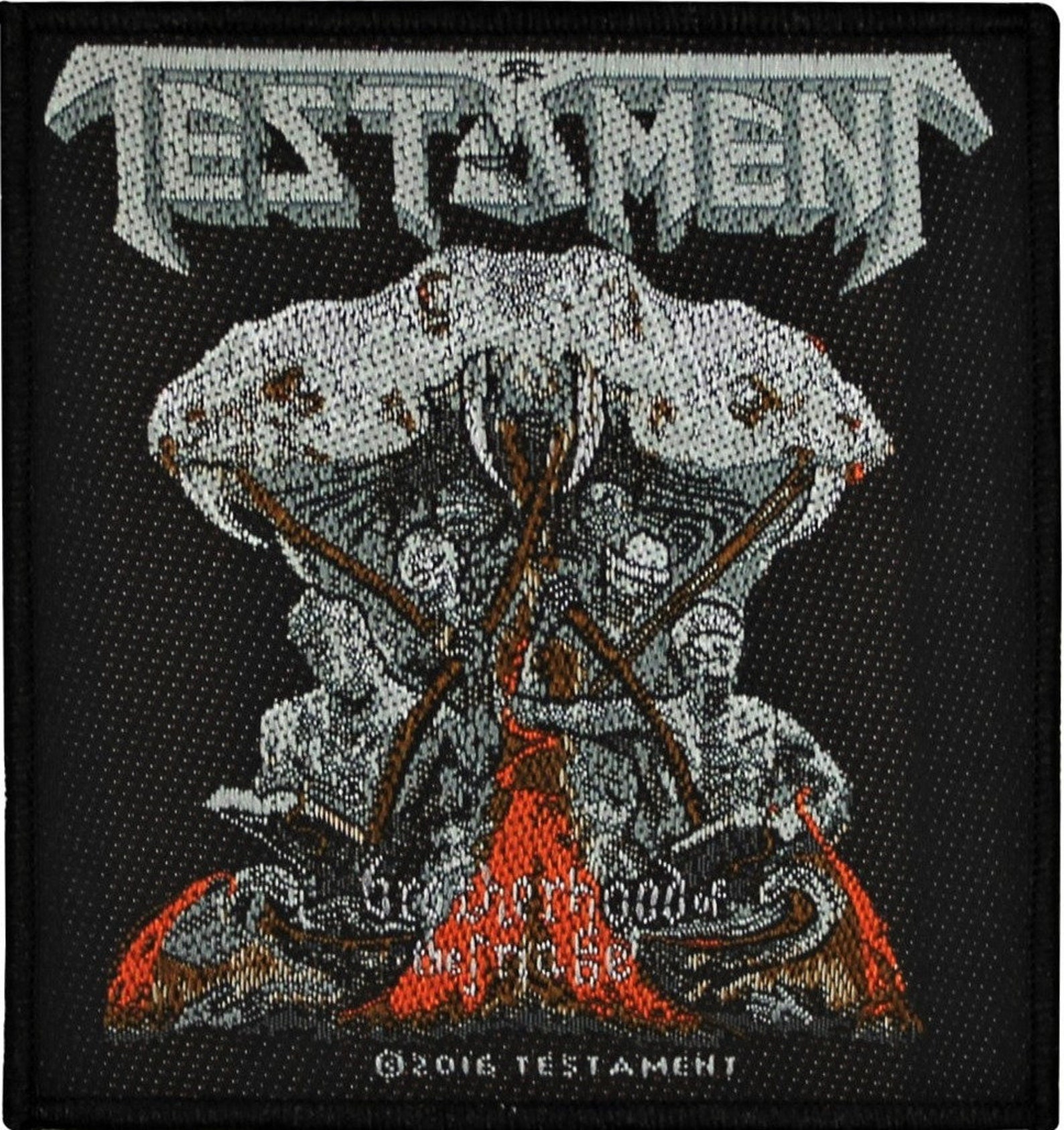 Testament Brotherhood of the Snake Patch 9cm X 10cm Etsy UK