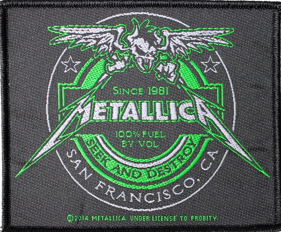 Metallica Black Album Patch 10cm X 10cm 