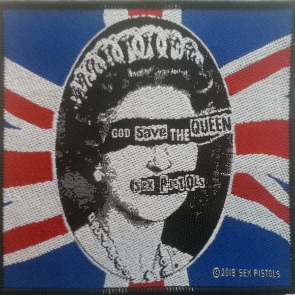 Sex Pistols - Parche Dios Salve a la Reina 10cm x 9.5cm