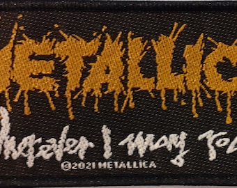 Metallica Black Album Patch 10cm X 10cm 