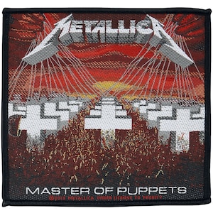 Metallica - Master of Puppets Patch 10cm x 10cm