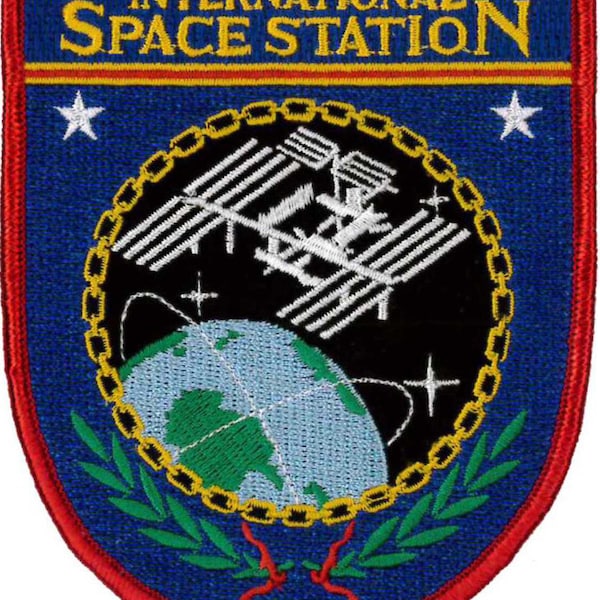 International Space Station Embroidered Patch 9cm x 11cm