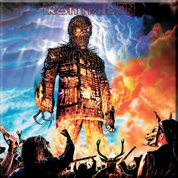 Iron Maiden - Wicker Man - Fridge Magnet