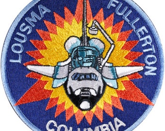 Columbia 2 Mission Embroidered Patch Official Patch 10cm Dia approx 