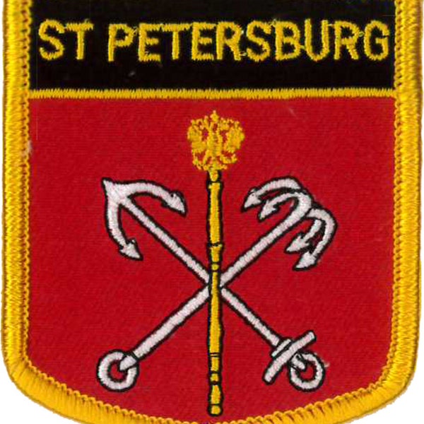 St Petersburg Shield Embroidered Patch 7cm x 6cm
