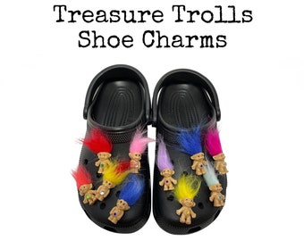 Treasure Trolls Shoe Charms / Clog Shoe Decorations / Matching BFF Gift / Gifts for Kids Teens / Stocking Stuffers / Ready To Ship / J57