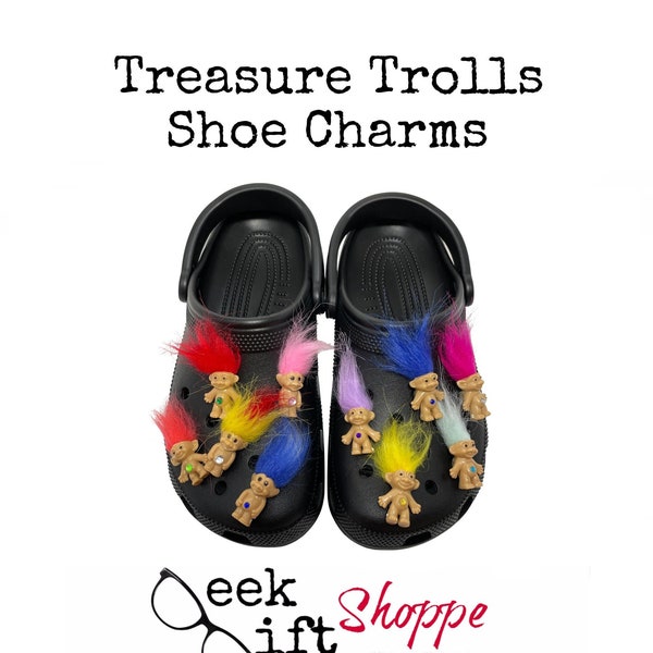 Treasure Trolls Shoe Charms / Clog Shoe Decorations / Matching BFF Gift / Gifts for Kids Teens / Stocking Stuffers / Ready To Ship / J57