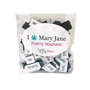 Marijuana Poetry Magnets / Refrigerator Magnets / Pot, Weed, 420, Cannabis, Stoner, Mary Jane, Pot Head, Hemp Gift Magnets / Adult Gag Gift image 1
