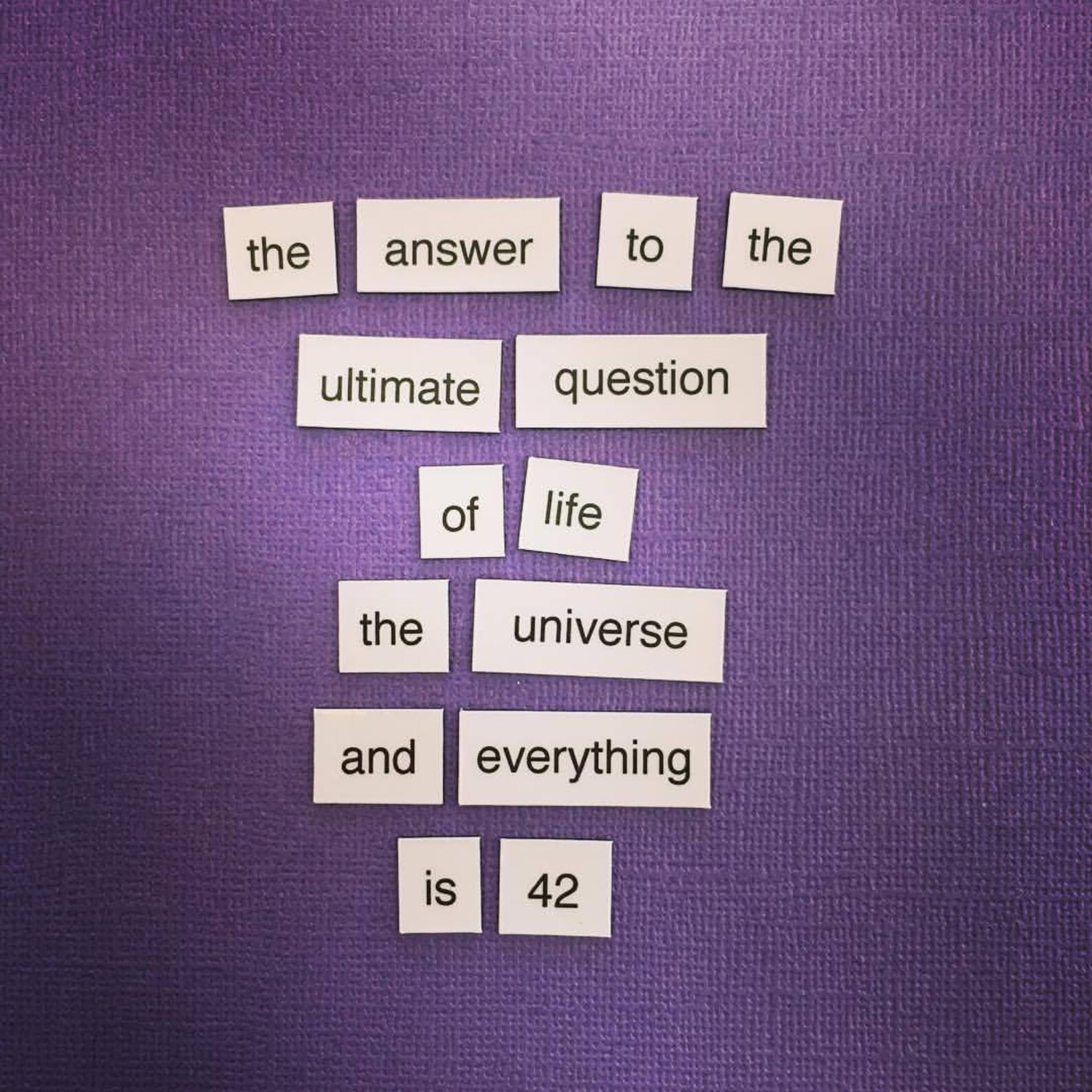 Hitchhiker's Guide to the Galaxy Poetry / Fridge Etsy