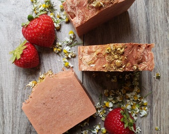 Strawberry + Chamomile Soap