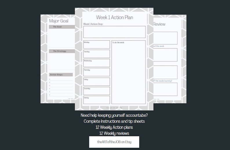 90 Day Complete Goal Planner Guide Digital Download - Etsy