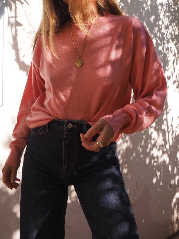 PINK VINTAGE SWEATER // Pink Vintage Jumper