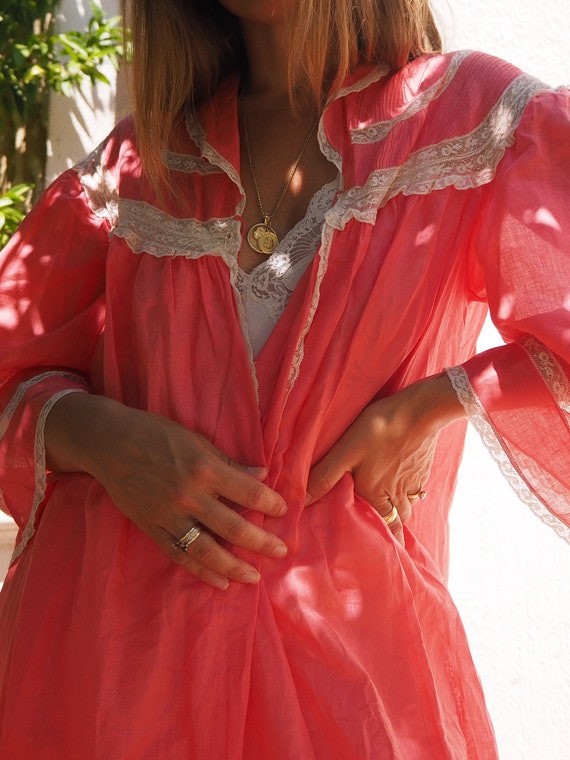 VINTAGE 70s DUSTER // Maxi Dress Vintage Duster