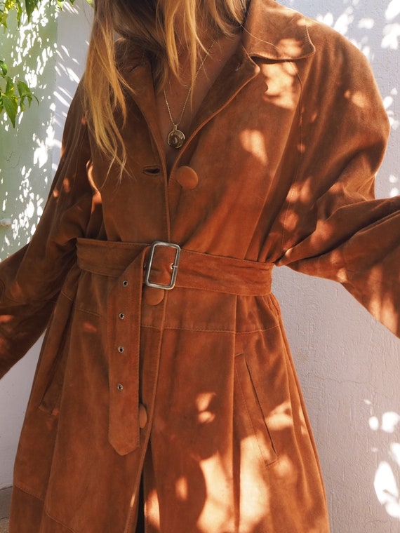 VINTAGE SUEDE JACKET // 60s Suede Jacket // Size L